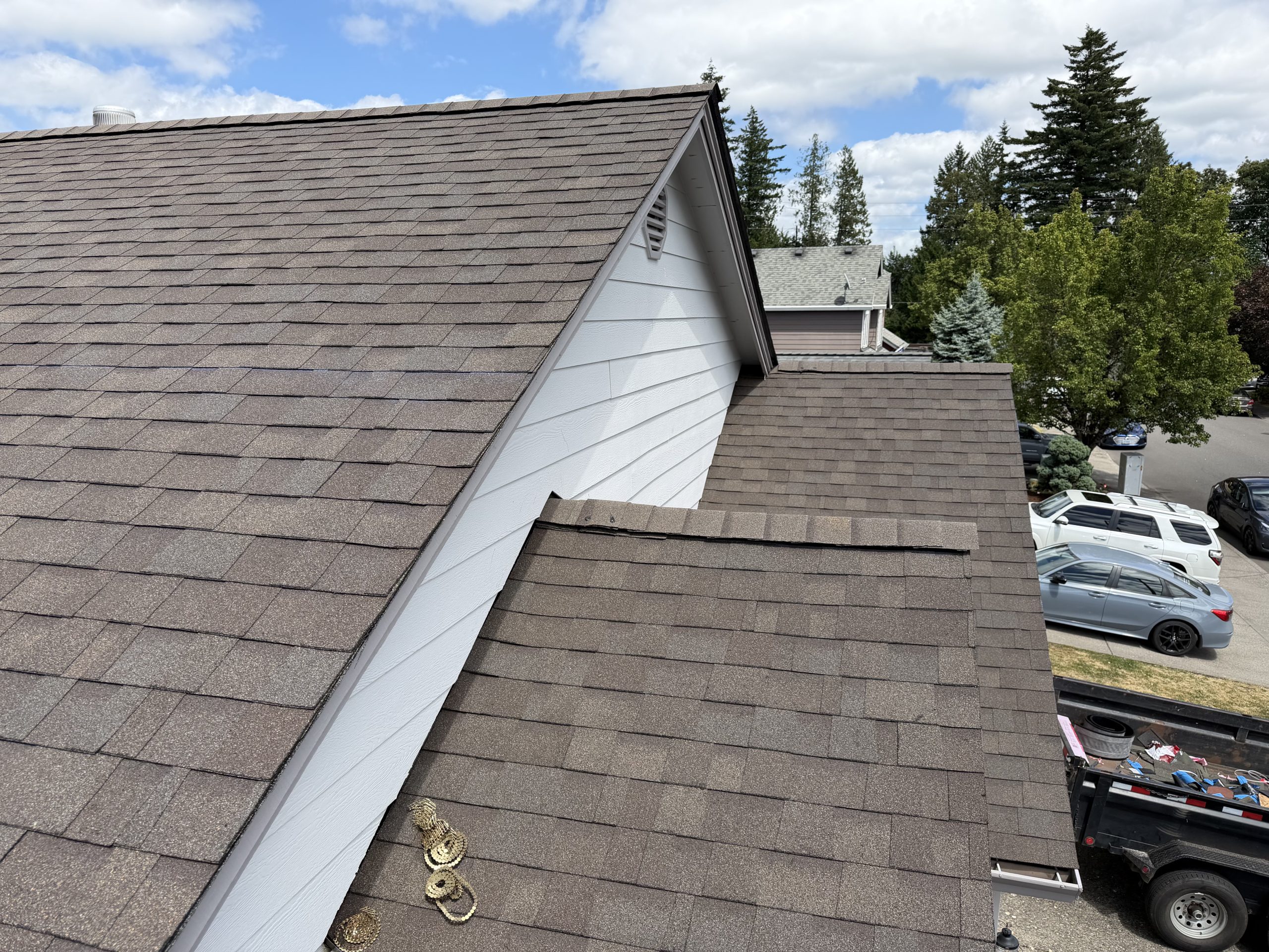 Roof plane and dormer photographed during a Best Roofing USA inspection